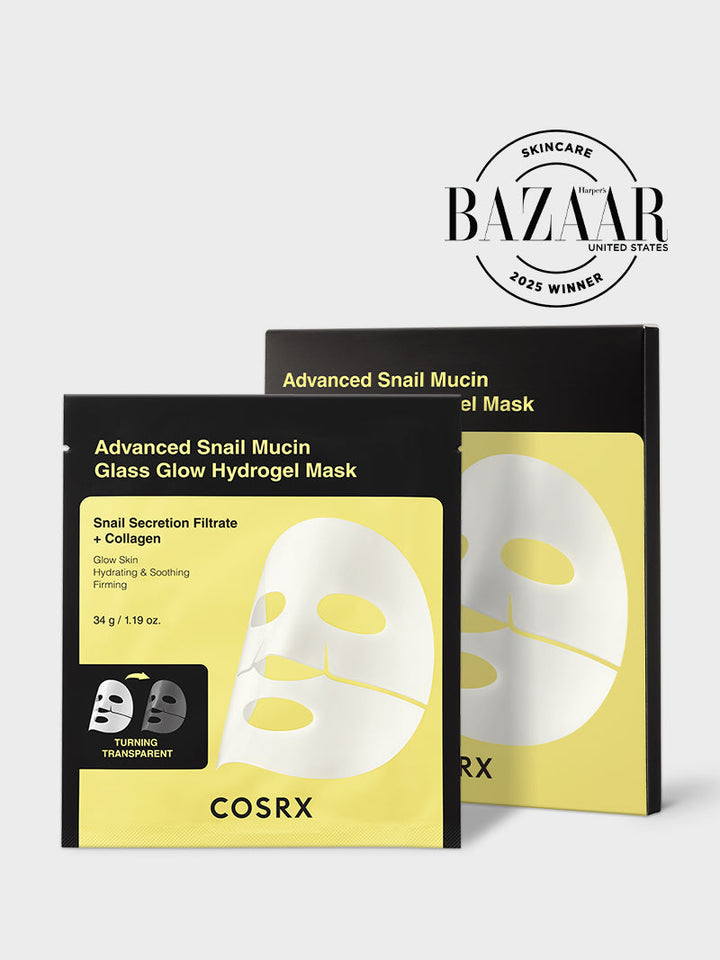 Advanced Snail Mucin Glass Glow Hydrogel Mask Y9